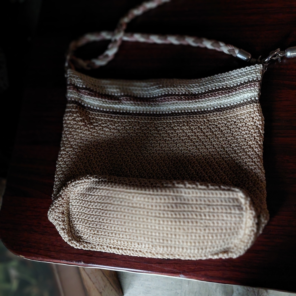 The Sak. Tan Crochet Shoulder Bag - Picture 4 of 5